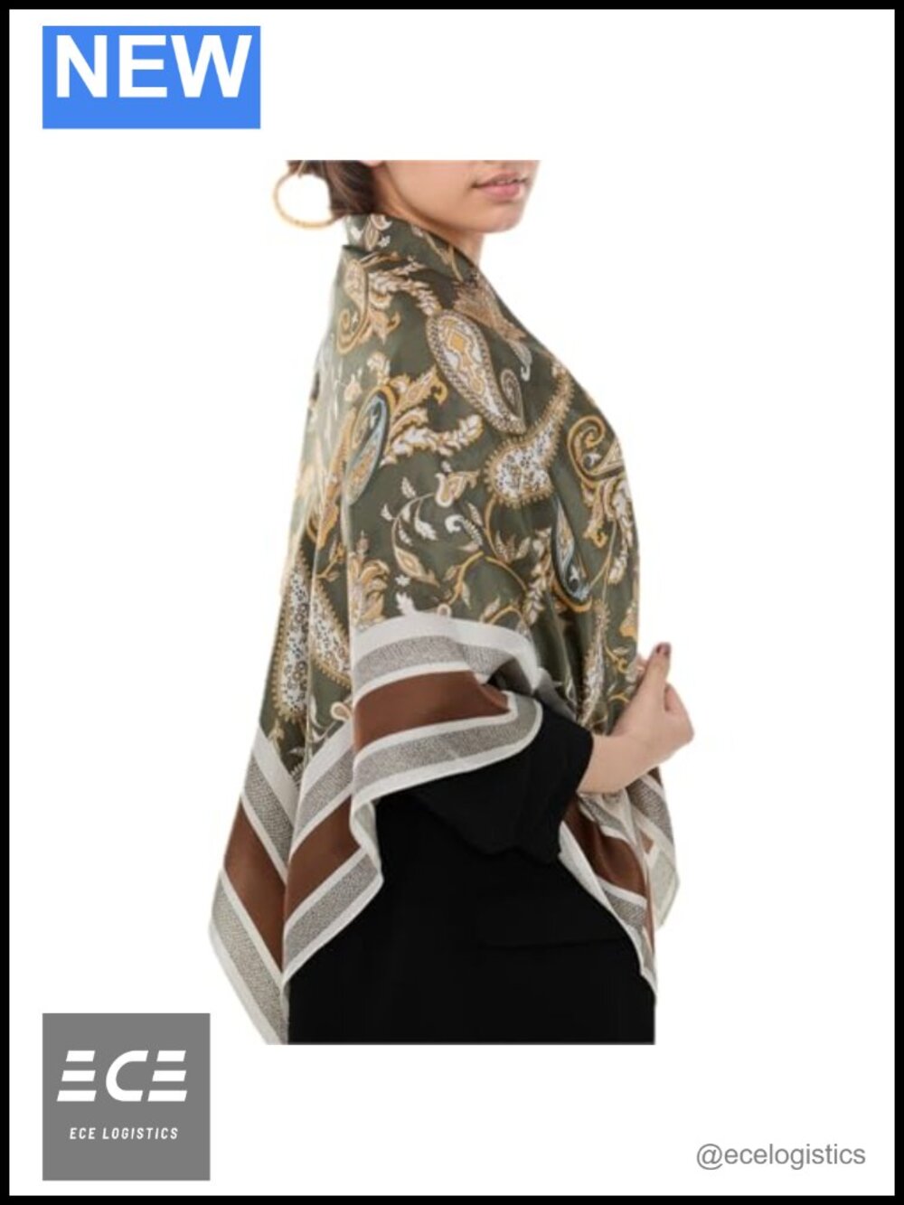 100% Mulberry Silk Large Square Scarf Shawl Hair Wrap Travel Evening Dress